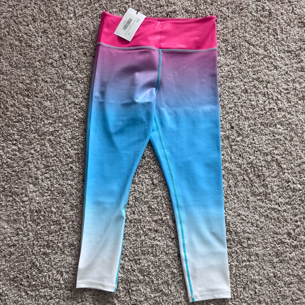 ZYIA Leggings - Pink and Blue